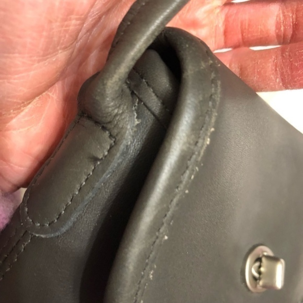 Coach vintage gray leather tango crossbody bag 9049 Costa Rica - Picture 11 of 16